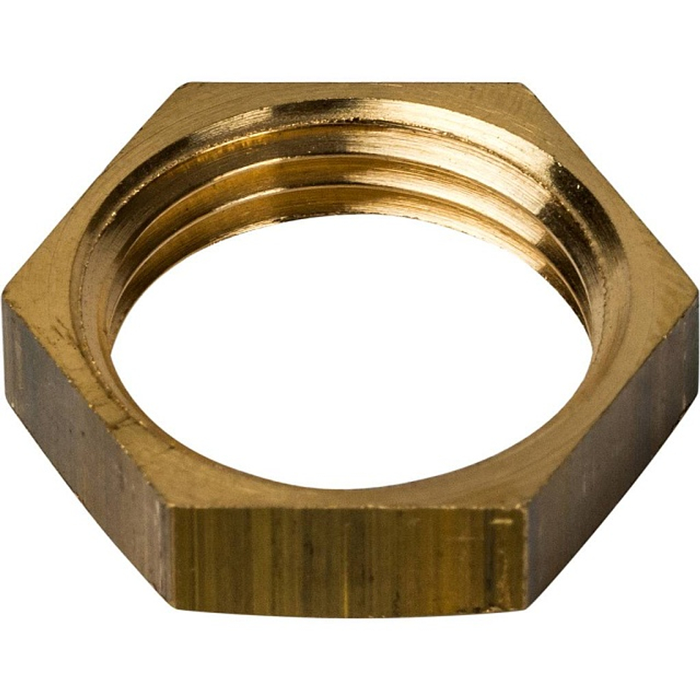 Контргайка STOUT SFT 0037 - 3/8" (для стальных труб, латунь без покрытия)
