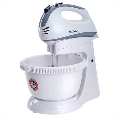 Миксер DELTA LUX DE-7901C белый с серым