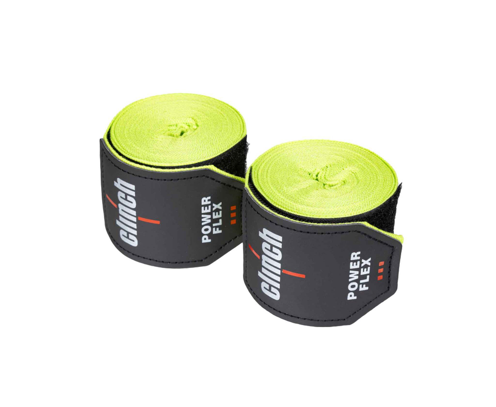 Бинты боксерские Clinch Boxing Hand Wrap Power Flex ярко-зеленые C239