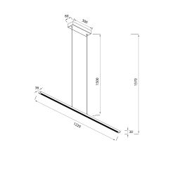 8954 Подвесной светильник LINEAL