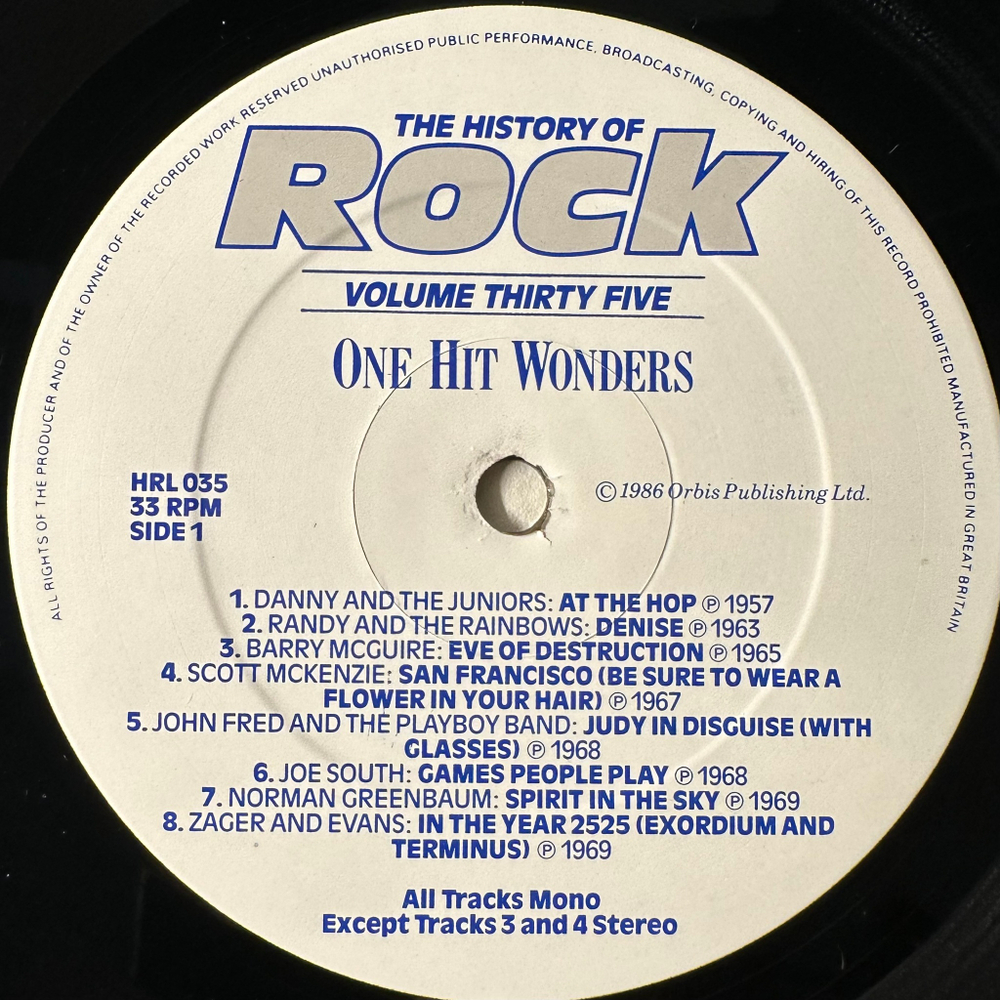Сборник History Of Rock 35 2LP (Англия 1986г.)