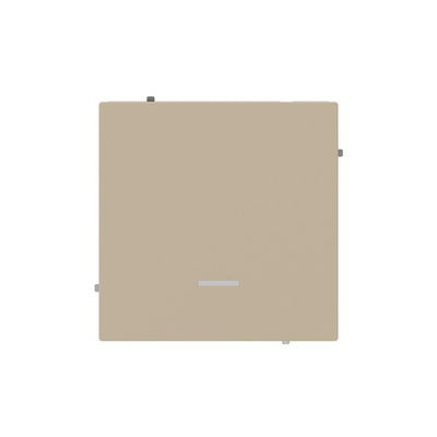 Выключатель одноклавишный с подсветкой, KANT, ванильный марципан