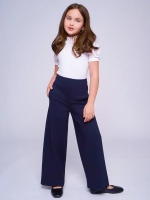 Блузка школьная для девочки с коротким рукавом