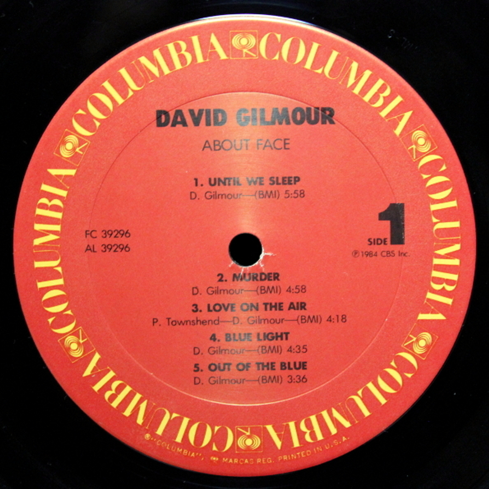 David Gilmour / About Face (LP)