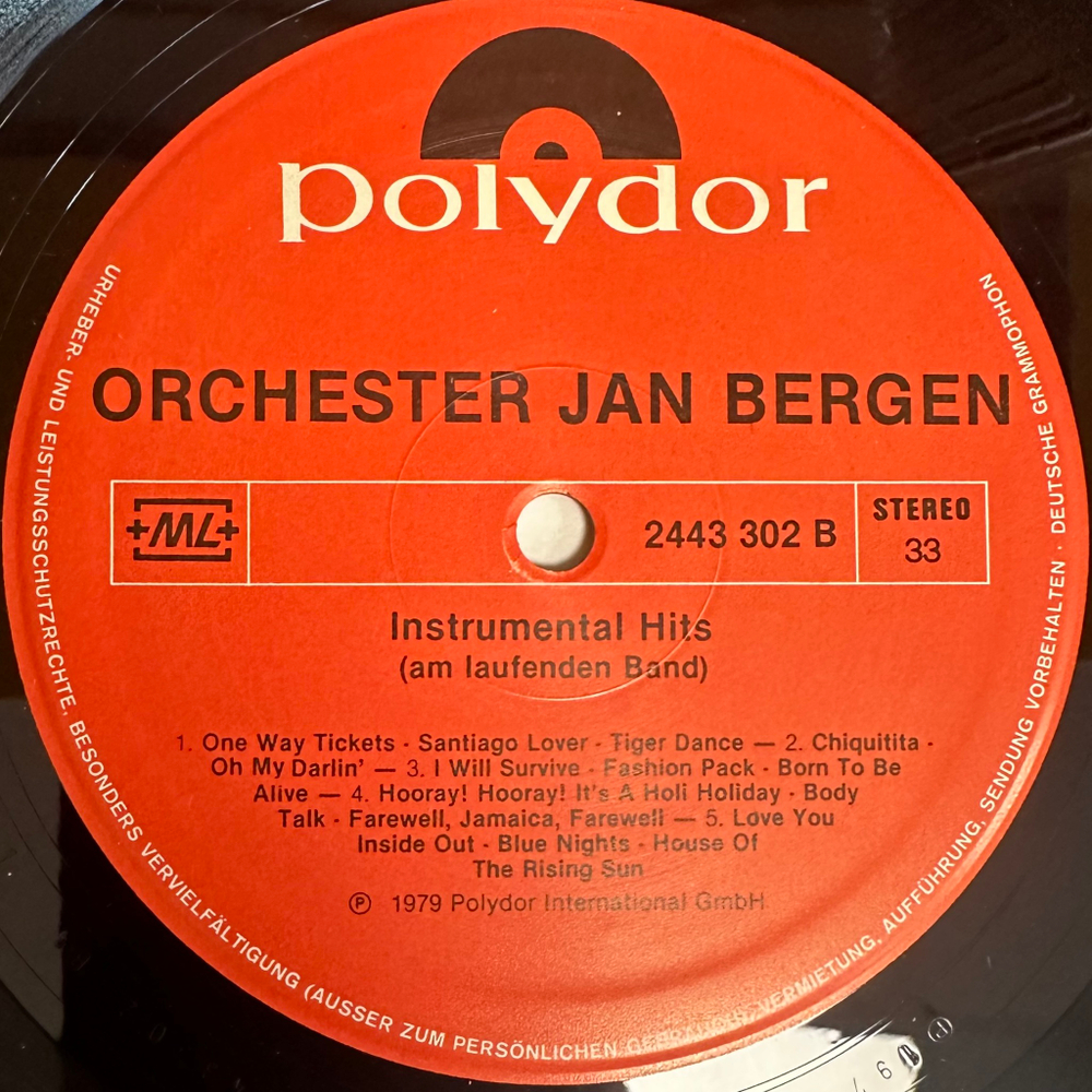 Orchester Jan Bergen - Instrumental hits (Швейцария)
