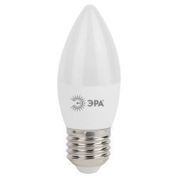 Лампа светодиодная ЭРА STD LED B35-7W-840-E27 7Вт свеча нейтральный белый свет Е27 | Лампы cветодиодные Свеча (B/C)