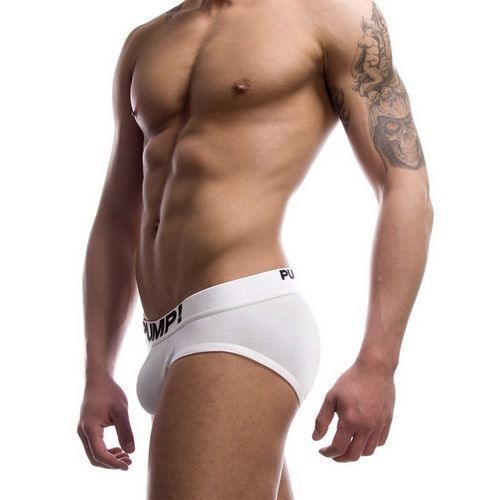 Мужские трусы брифы Pump Brief White PU014