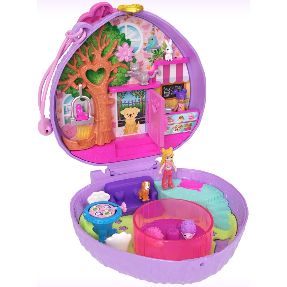 Polly Pocket - Ежик Кафе Компактный набор 2 куклы + аксессуары HRD37 / артикул   FRY35 HRD37  / GTIN 194735173860