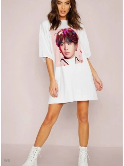 Футболка женская/с принтом BTS