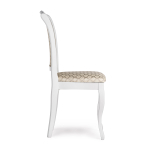 Стул деревянный Woodville Луиджи белый, бежевый, ножки белые