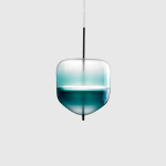 Pendant design lamp  Flow[T] S4 by Nao Tamura (Wonderglass) (Blue)