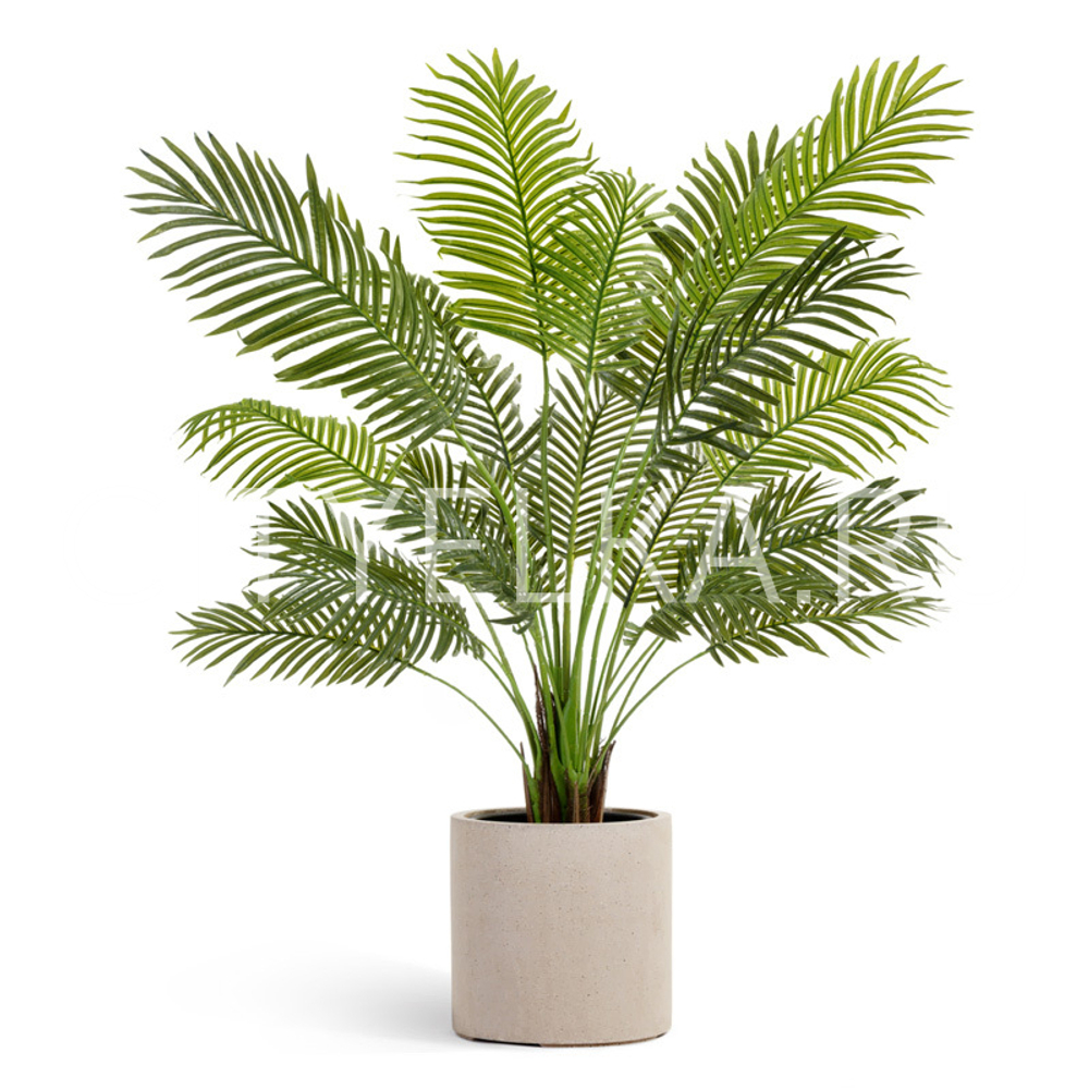 Кашпо TREEZ Effectory - Beton - Цилиндр - Белый песок