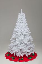 Искусственная белая елка «Жемчужная» (пвх) 180 см / 1.8 м
