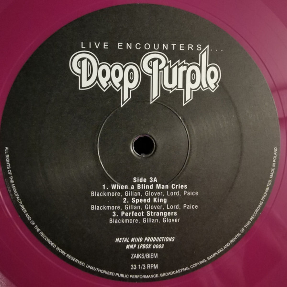 Deep Purple / Live Encounters... (Coloured Vinyl)(3LP)