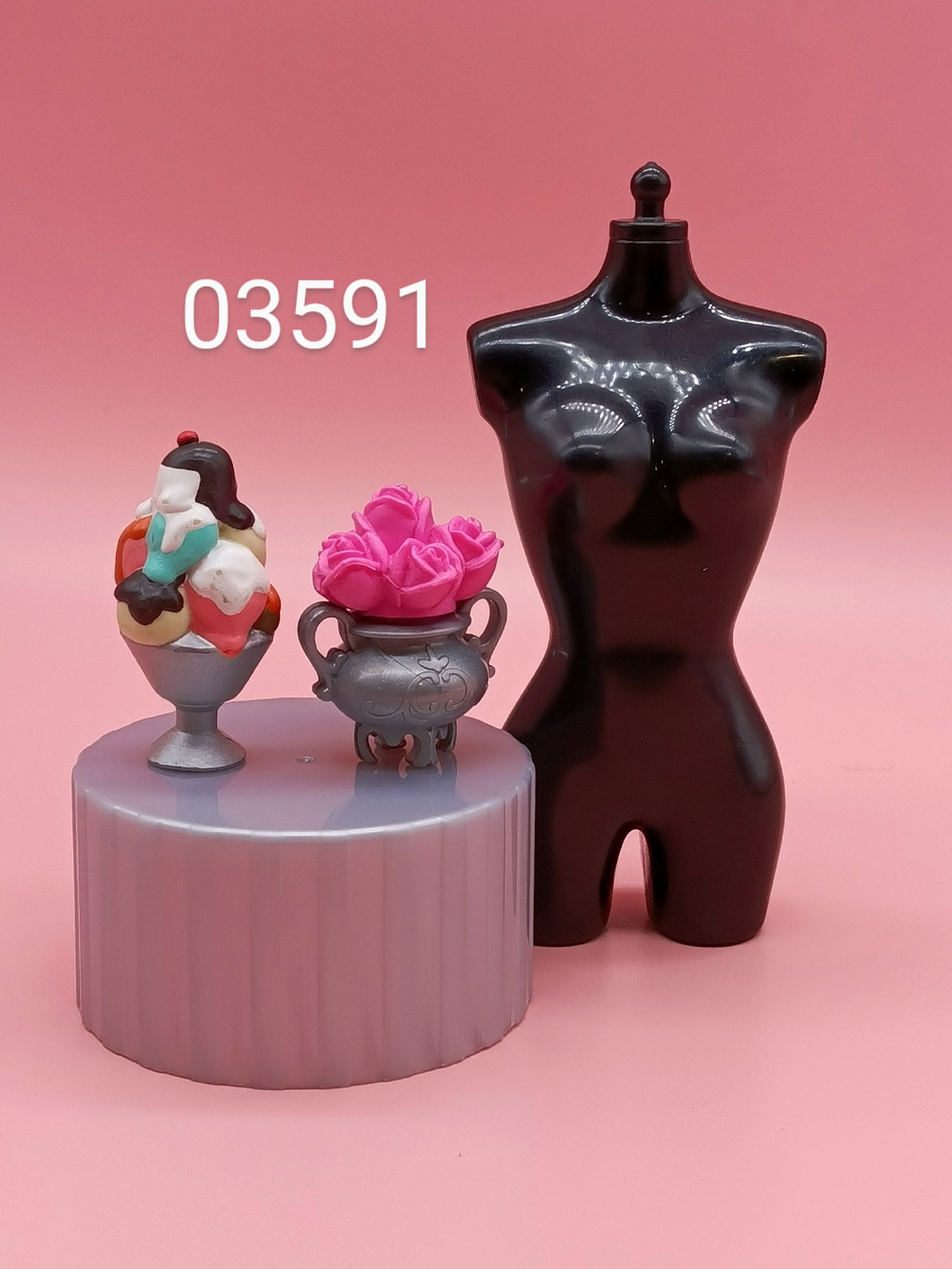 Аксессуар для куклы Барби винтаж -мороженое и цветы 03591