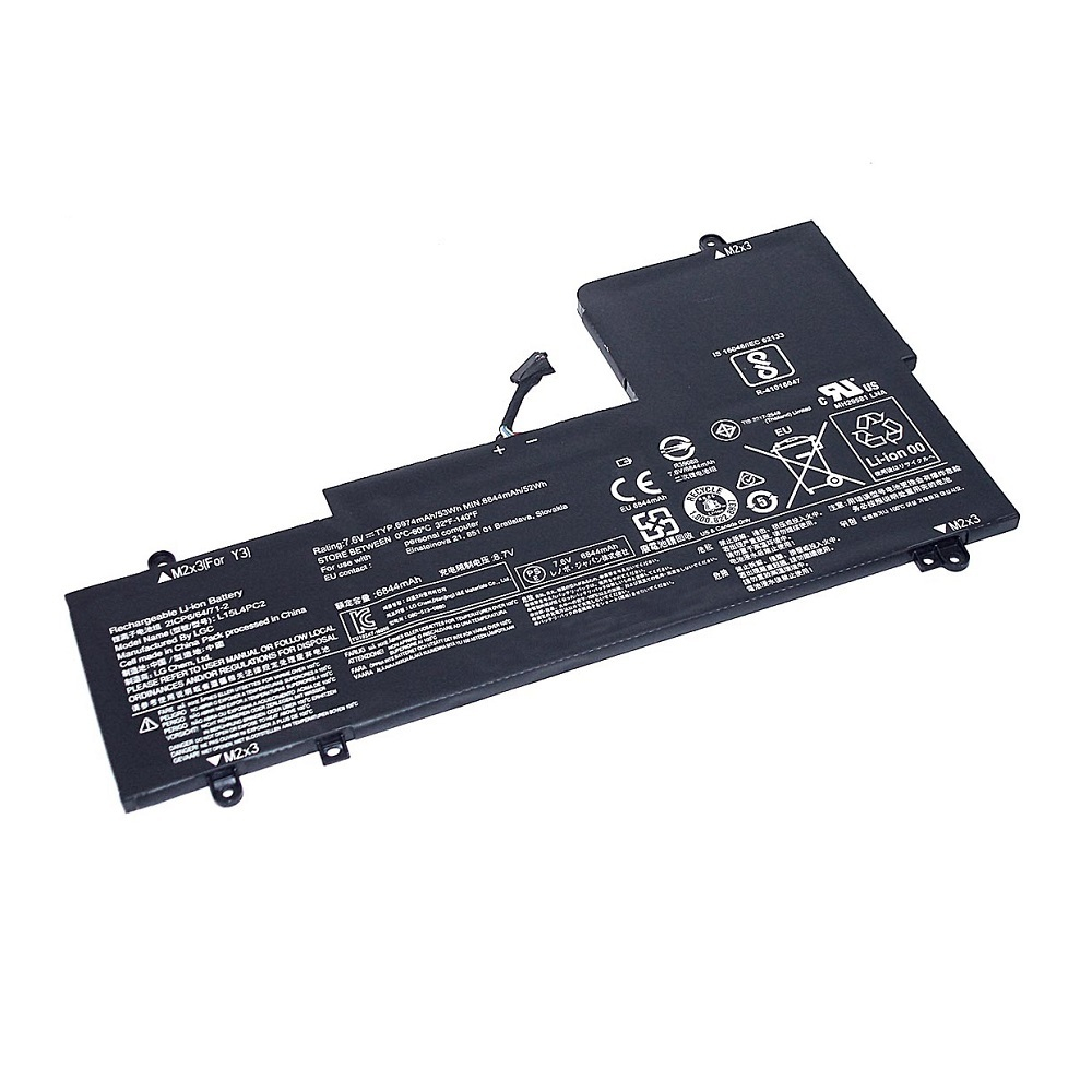 Аккумуляторная батарея для ноутбука Lenovo Yoga 710-14ISK  (L15L4PC2) 7.6V 52Wh