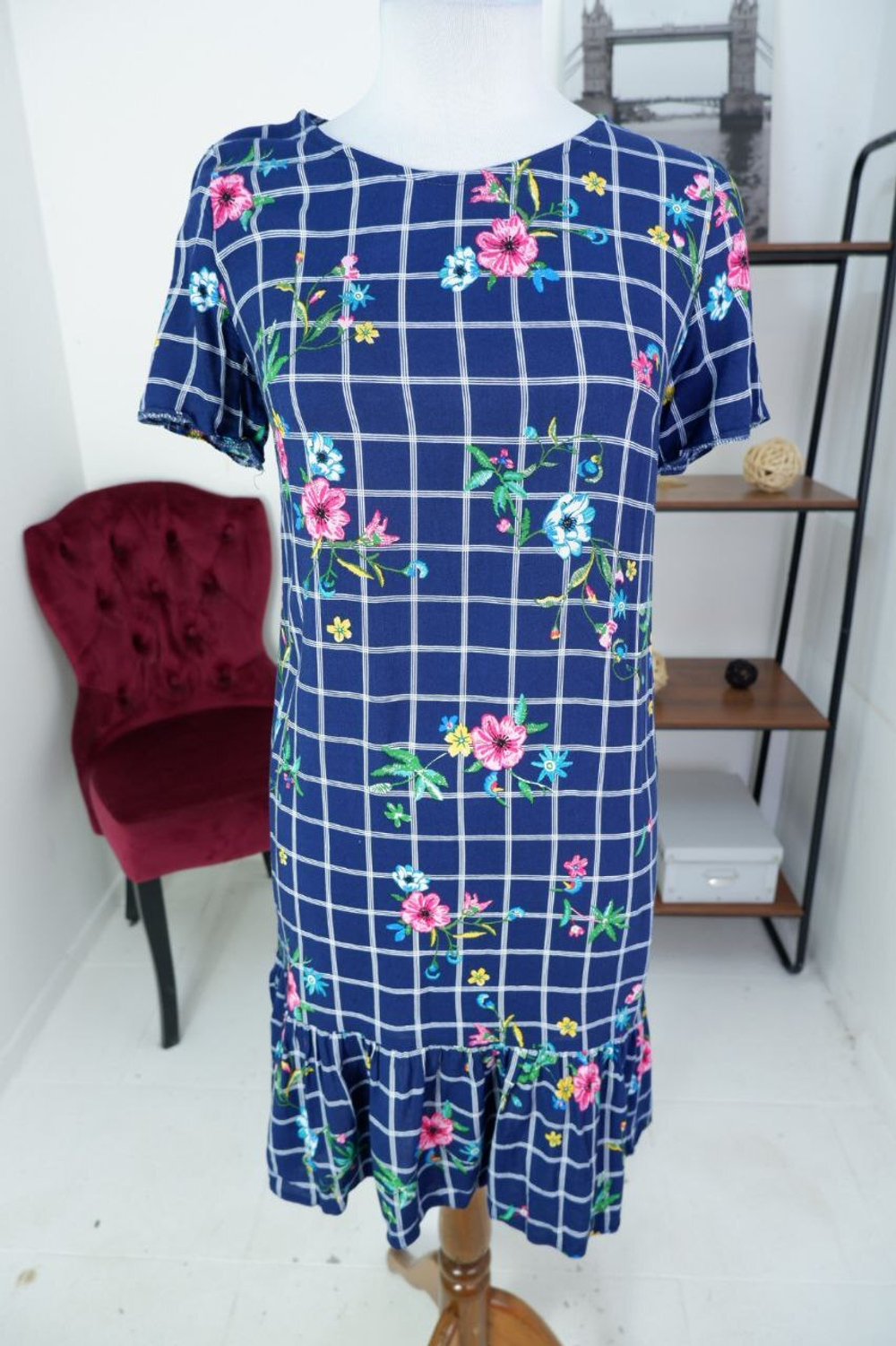 Платье ANNA Style яркое из вискозы 44 размер