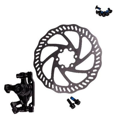 Комплект дискового тормоза RUSH (RADIUS) (машинка+диск 160 mm+болты) 140/160mm/3122613-25