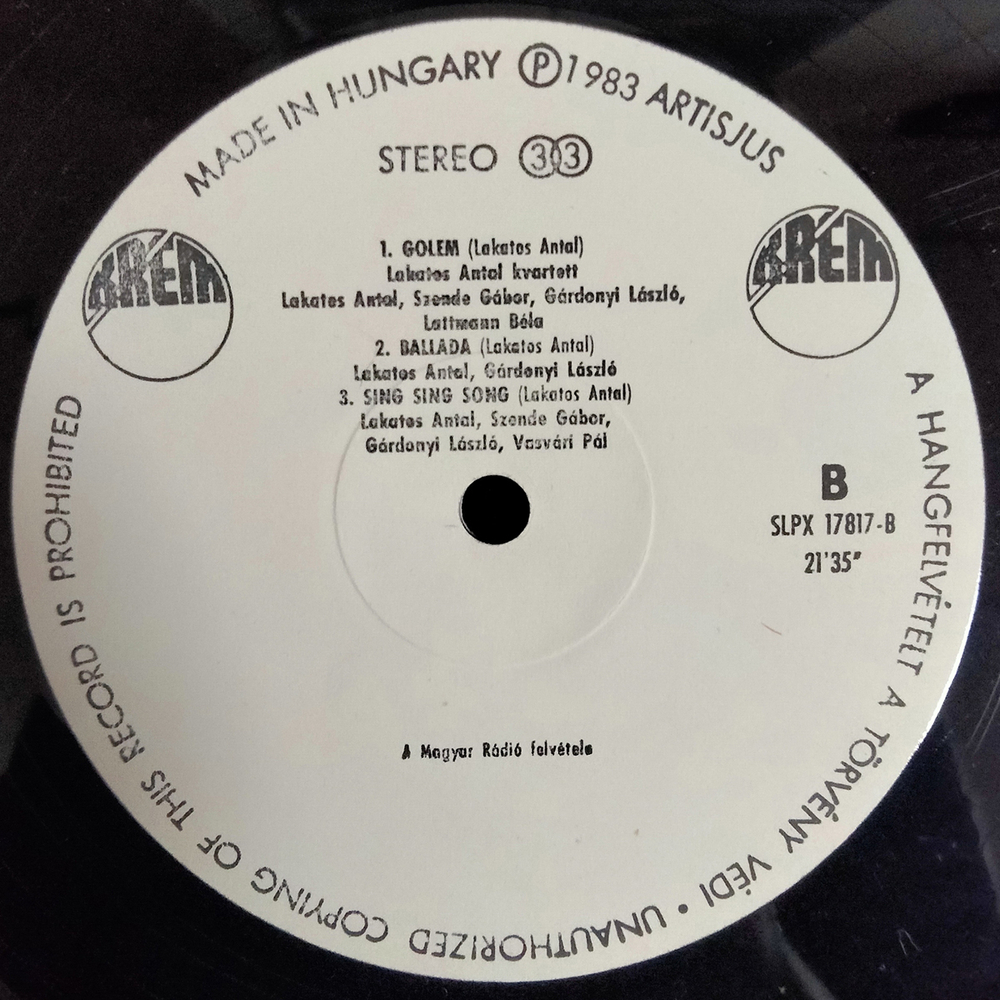 Tony Lakatos / Tony Lakatos And His Friends (LP)