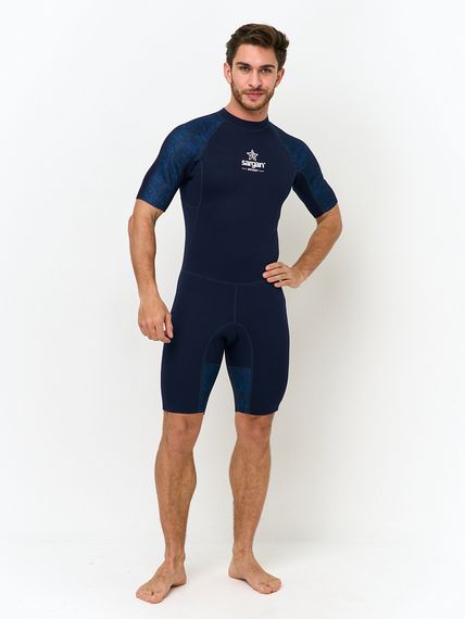 Короткий гидрокостюм Sargan Sport 1011/BL 2 мм синий микс