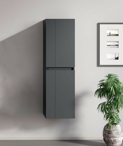 Шкаф пенал Orka Likya 40 3001084 подвесной Антрацит матовый