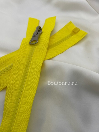 Молния тракторная желтый с перекидным бегунком