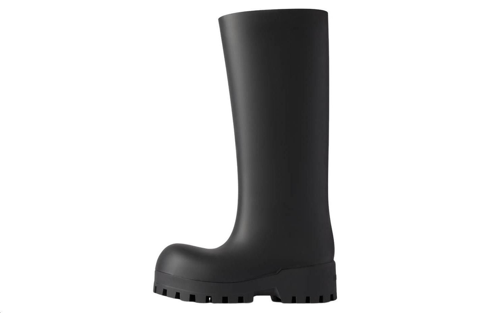 Balenciaga Bulldozer Rainboots "Black Rubber" Women"s