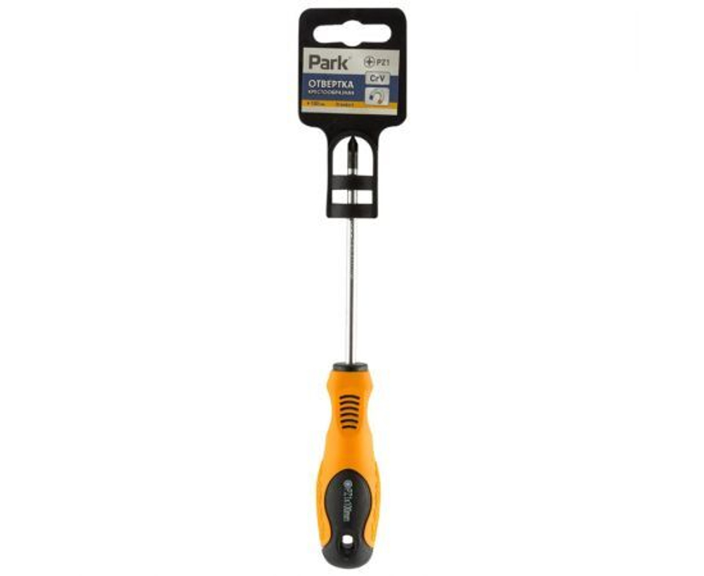 Отвертка крестообразная PZ1х100 мм, двухкомпонентная рукоятка (008404)