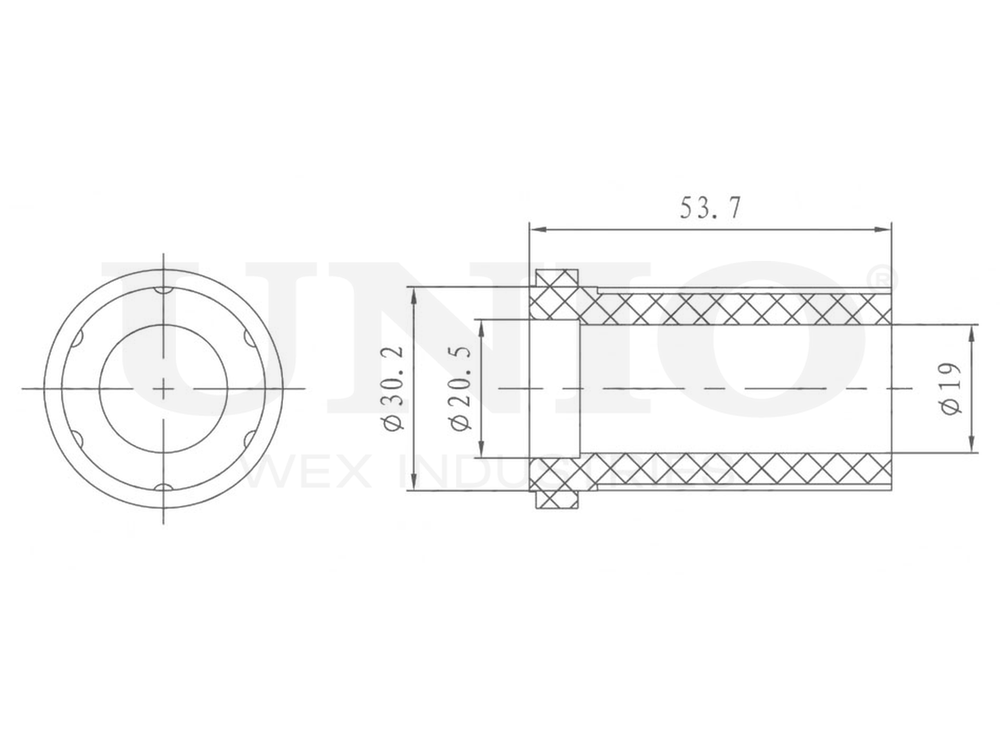 Втулка задней рессоры UNIO RMP-10059