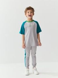 Брюки со спущенным шагом и лампасами "Пепел"