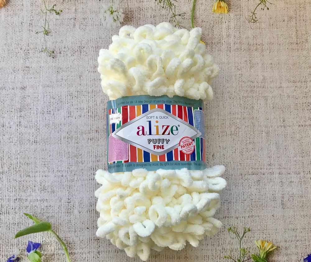 ALIZE &quot;Puffy Fine&quot;, 62 светло-молочный