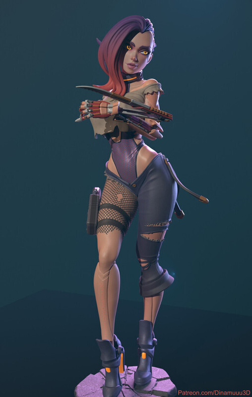 Киберпанк Cyberpunk Blossom Коллекционная Фигурка Аниме