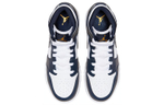 Jordan 1 Mid White Metallic Gold Obsidian GS