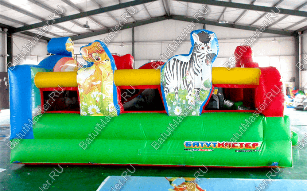 Коммерческий надувной батут "Царство зверей 2" 5*5*3,5 м