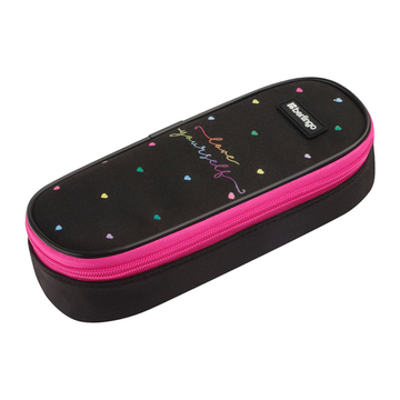 Пенал корпусный 1 отделение, 220*90*45 мм, Berlingo "Love Yourself", полиэстер