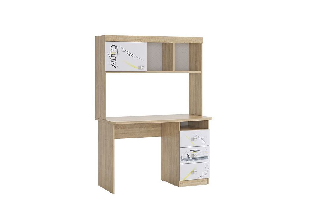 Стол «Форсаж» (дуб сонома/белый), ЛДСП, Мебельсон