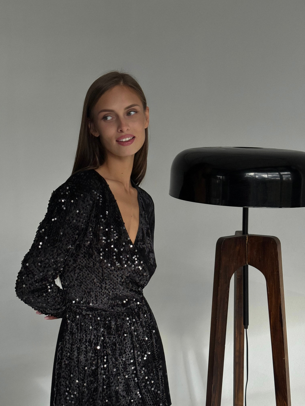 Мини на запах с пайетками