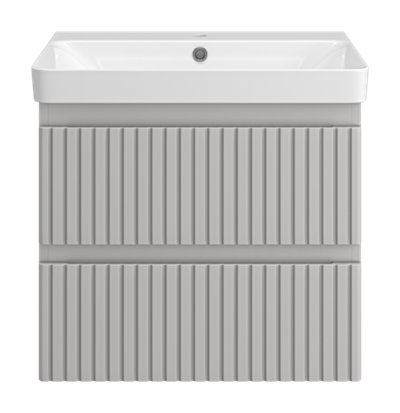 Тумба под раковину Brevita Victory 60 подвесная (серый шелк)