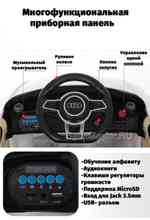 Детский электромобиль "AUDI TTRS" 6V, черный