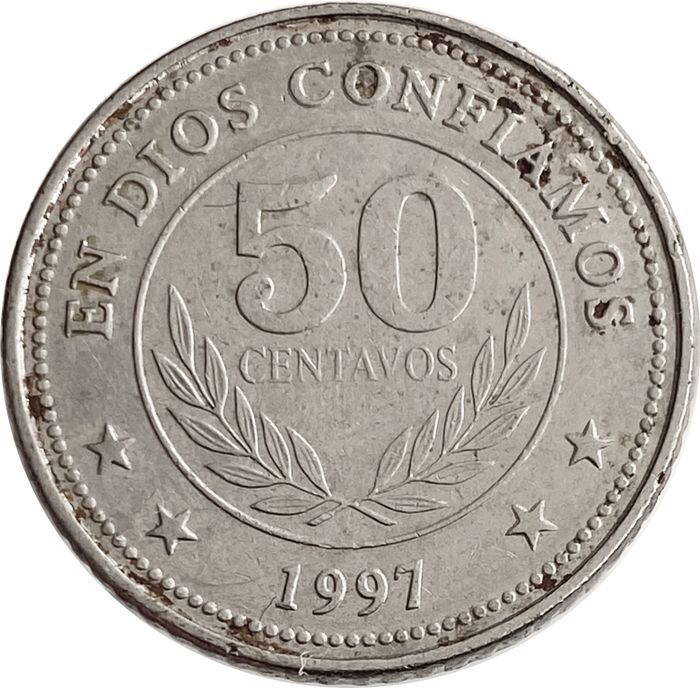 50 сентаво 1997 Никарагуа