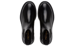 PRADA Brushed Calf Leather Chelsea Boot Black