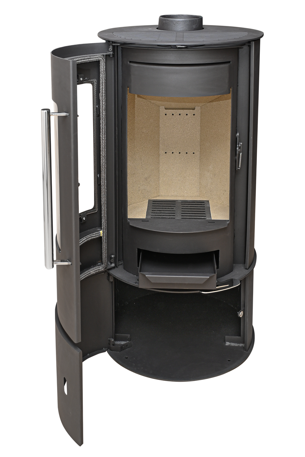 Печь  отопительно-варочная с стеклянной дверцей  Hosseven 7000