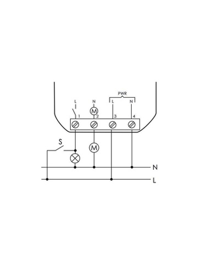 Реле времени PO-406 8А 230В 1НО IP20 задержка выключ./управ. контактом монтаж в коробку d-60мм F&F EA02.001.019