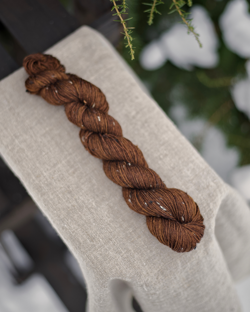 Носочный твид "Кофейный" 50 г