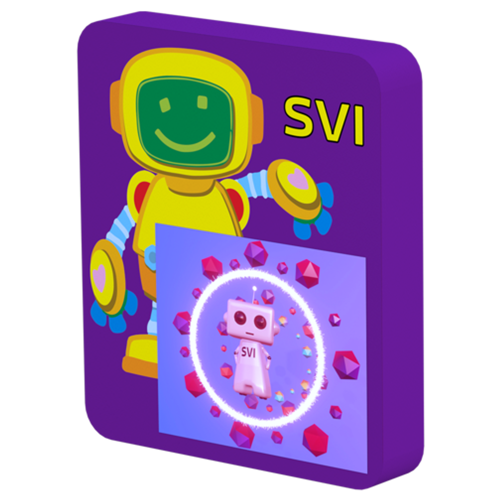 Логопедическая интерактивная панель SVI Робот Говорун – мини (стандартный вариант N 2)
