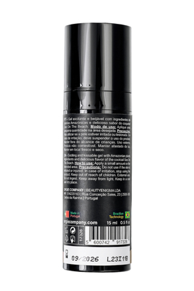 Съедобный гель с эффектом вибрации Orgie DUAL VIBE!, со вкусом коктейля секс на пляже, 15 мл