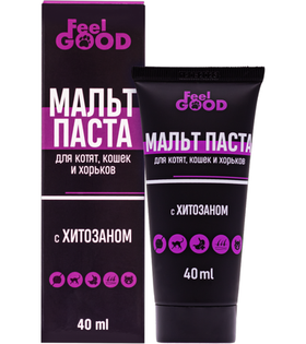 FeelGOOD Мальт-паста с хитозаном для котят, кошек и хорьков, 40мл.