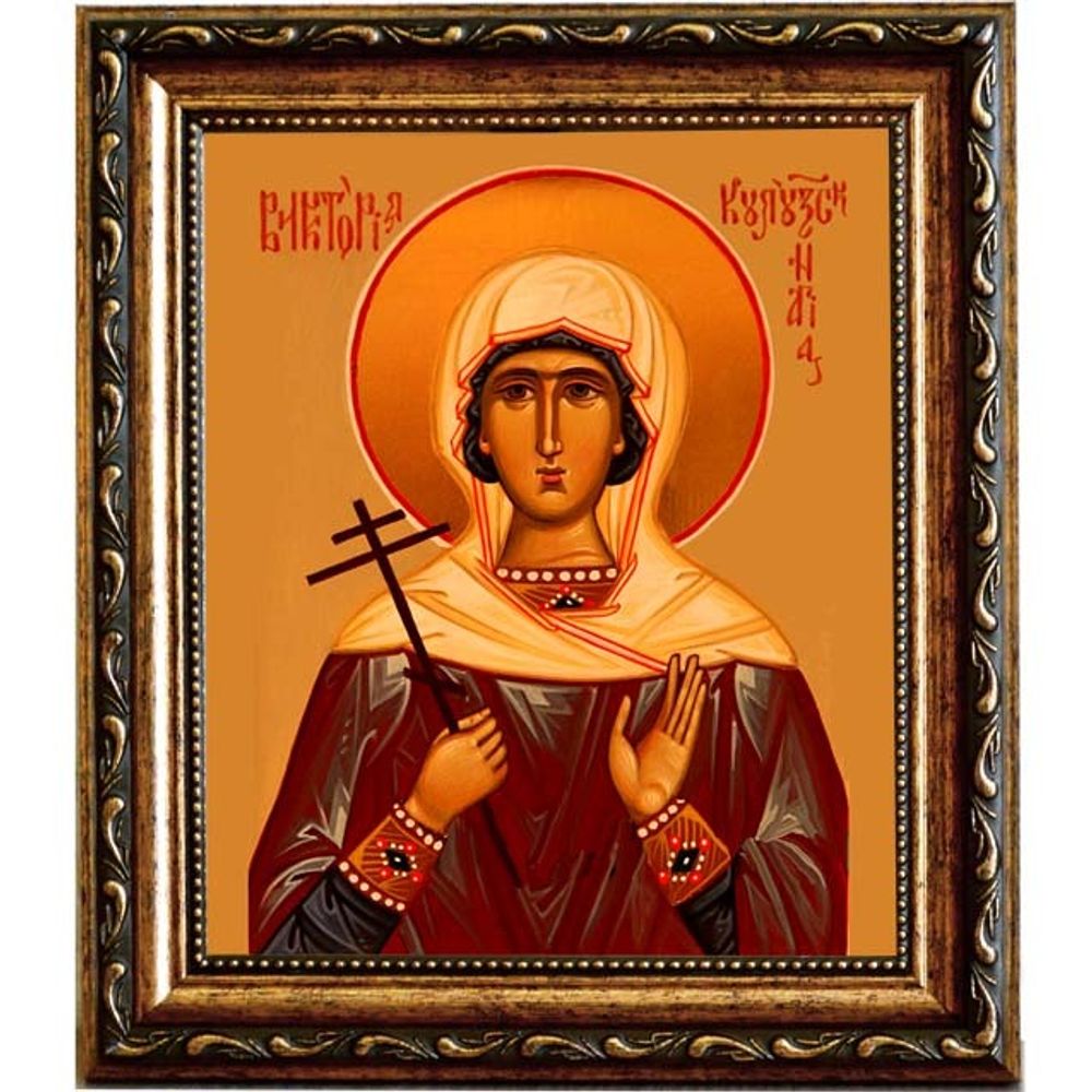 Виктория Кулузская святая мученица. Икона на холсте.