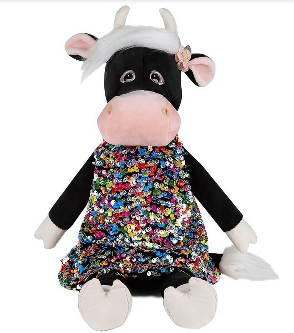 Коровка Даша в Цветном Платье, 28см (MT-MRT022009-28)