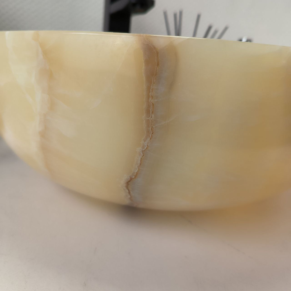 Раковина из оникса Bowl Yellow TinLip BO-62971 40*40*15 140